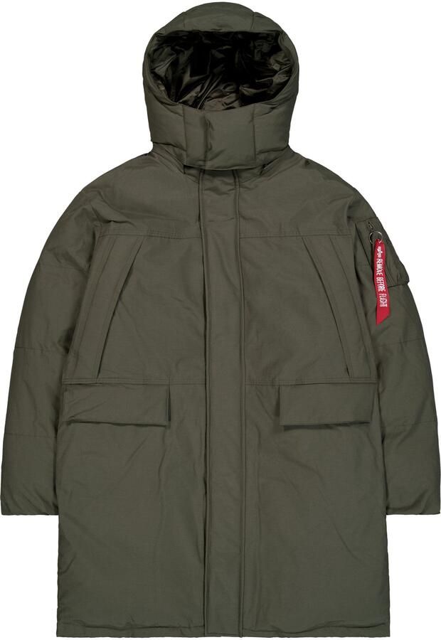 Alpha industries Gevoerde Parka Jas Green Heren - Foto 2