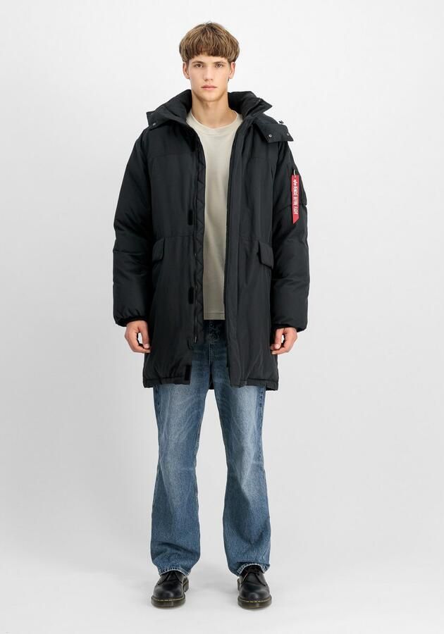 Alpha industries Gevoerde Parka Jas Black Heren - Foto 4