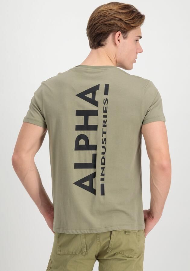 Alpha Industries Shirt met ronde hals Backprint T - Foto 5
