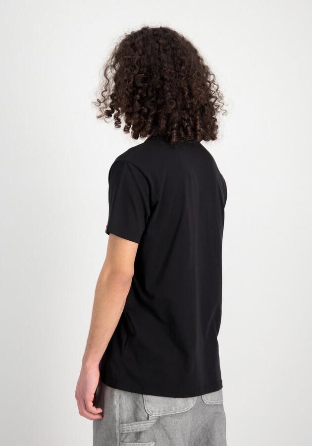 Alpha industries T-shirt met labelprint en ronde hals - Foto 3