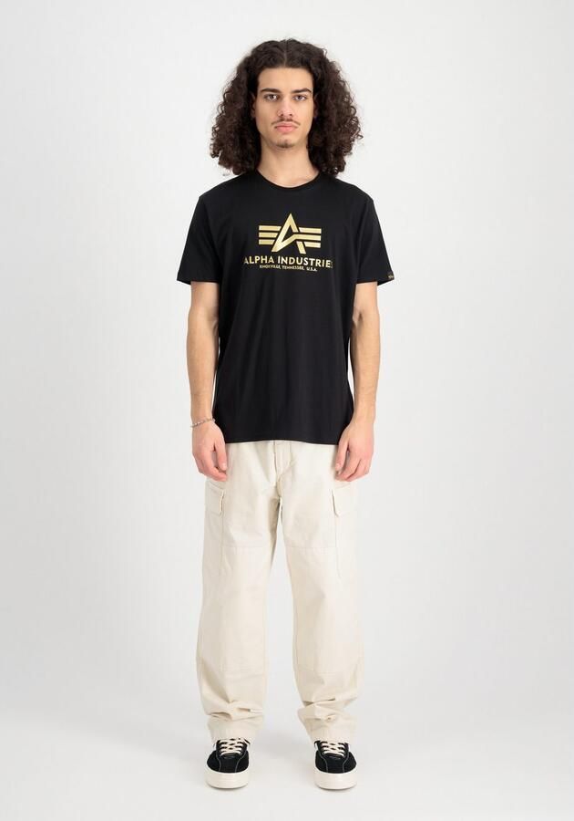 Alpha industries T-shirt met labelprint en ronde hals - Foto 4