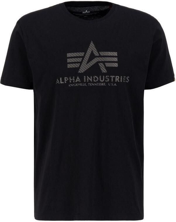 Alpha industries T-shirt met labelprint en ronde hals - Foto 8