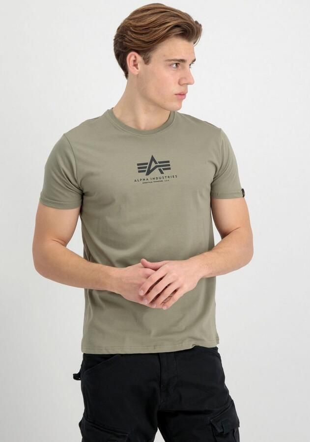 Alpha industries Basic T Ml T-shirts Kleding olive maat: XXL beschikbare maaten:S XXL - Foto 4