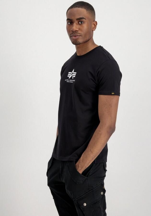 Alpha industries Basic T Ml T-shirts Kleding Black maat: L beschikbare maaten:S M L - Foto 4