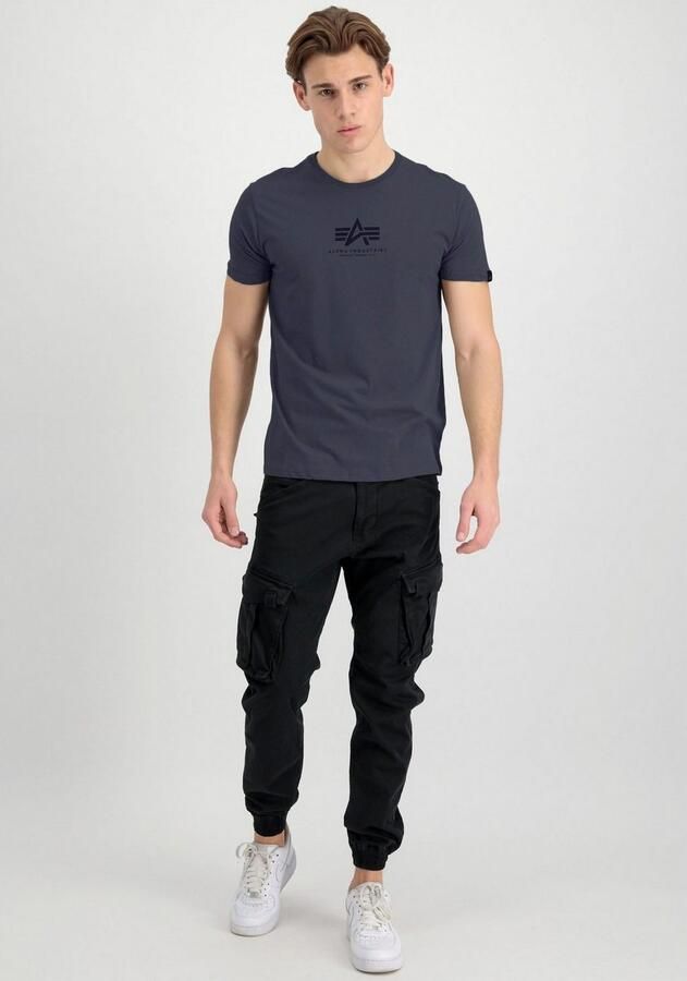 Alpha industries Basic T Ml T-shirts Kleding greyblack black maat: XXL beschikbare maaten:S XXL - Foto 2