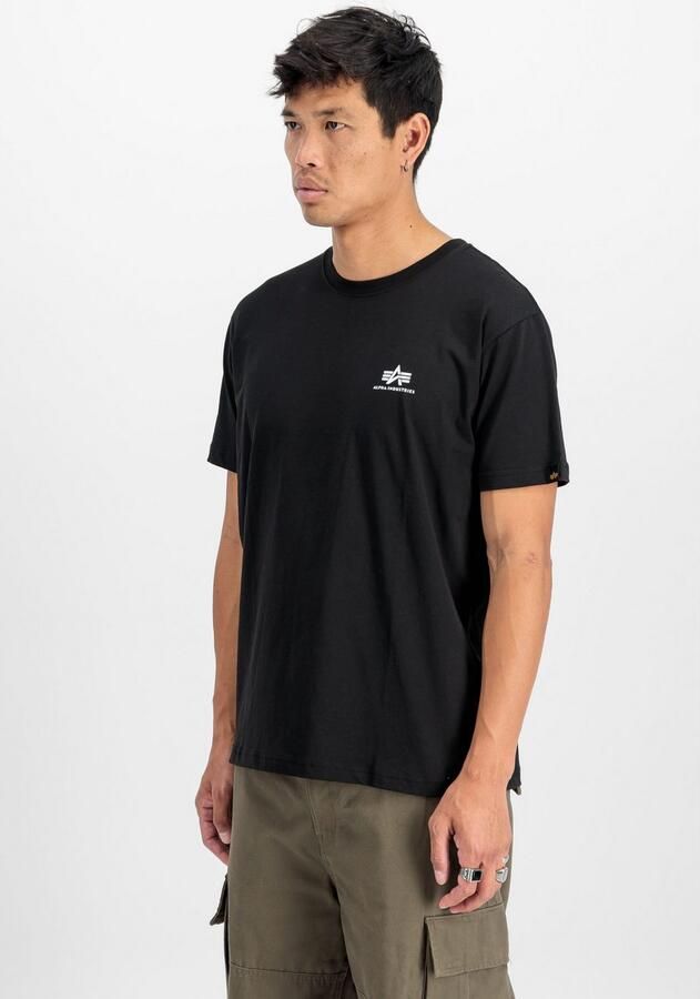 Alpha Industries Shirt met ronde hals Basic T Small Logo 2 Pack (set 2-delig)