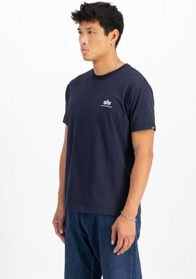 Alpha Industries Shirt met ronde hals Basic T Small Logo 2 Pack (set 2-delig)