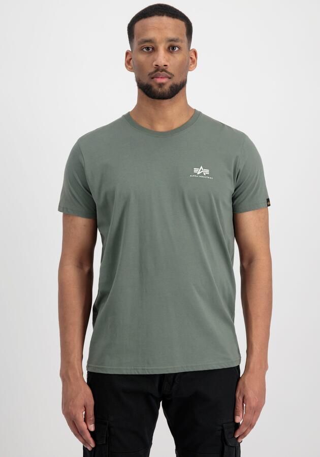 Alpha industries T-shirt met logoprint model 'BASIC T SMALL LOGO' - Foto 3