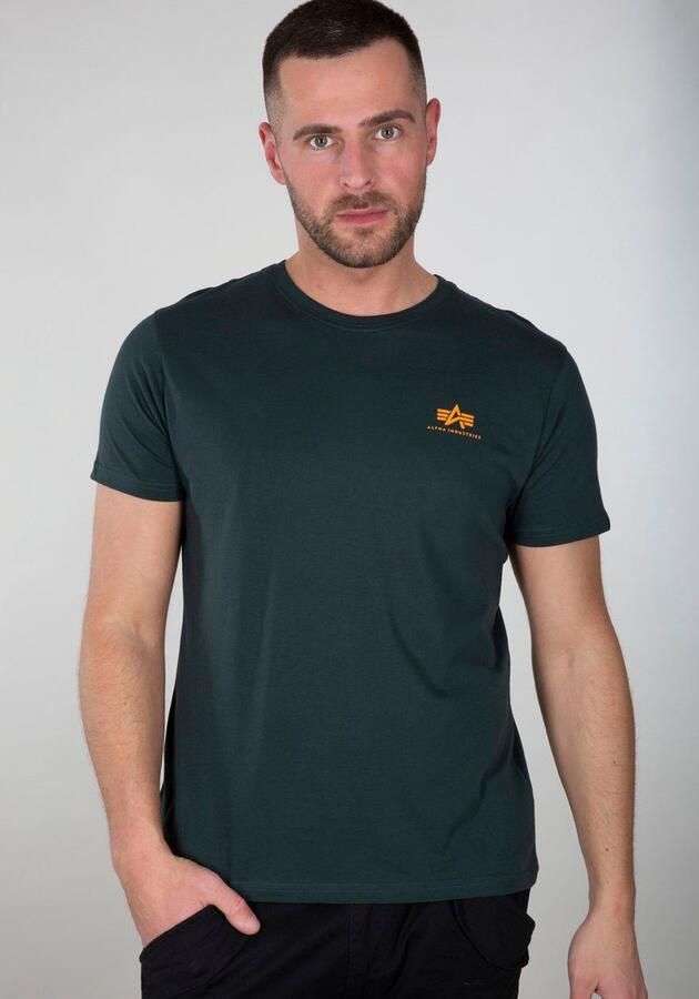Alpha Industries T-shirt Men T-Shirts Basic T Small Logo - Foto 7
