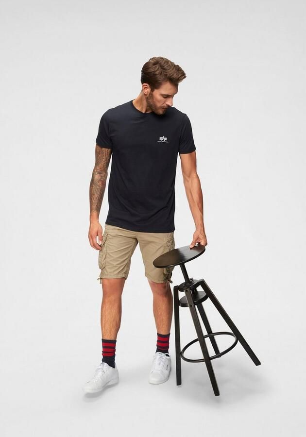 Alpha Industries Shirt met ronde hals BASIC T SMALL LOGO - Foto 5