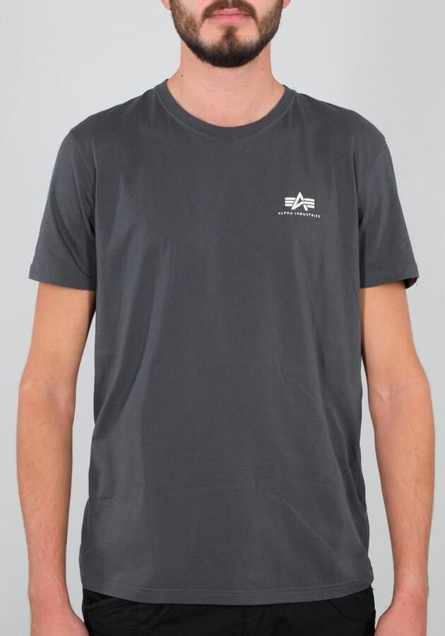 Alpha Industries Shirt met ronde hals BASIC T SMALL LOGO