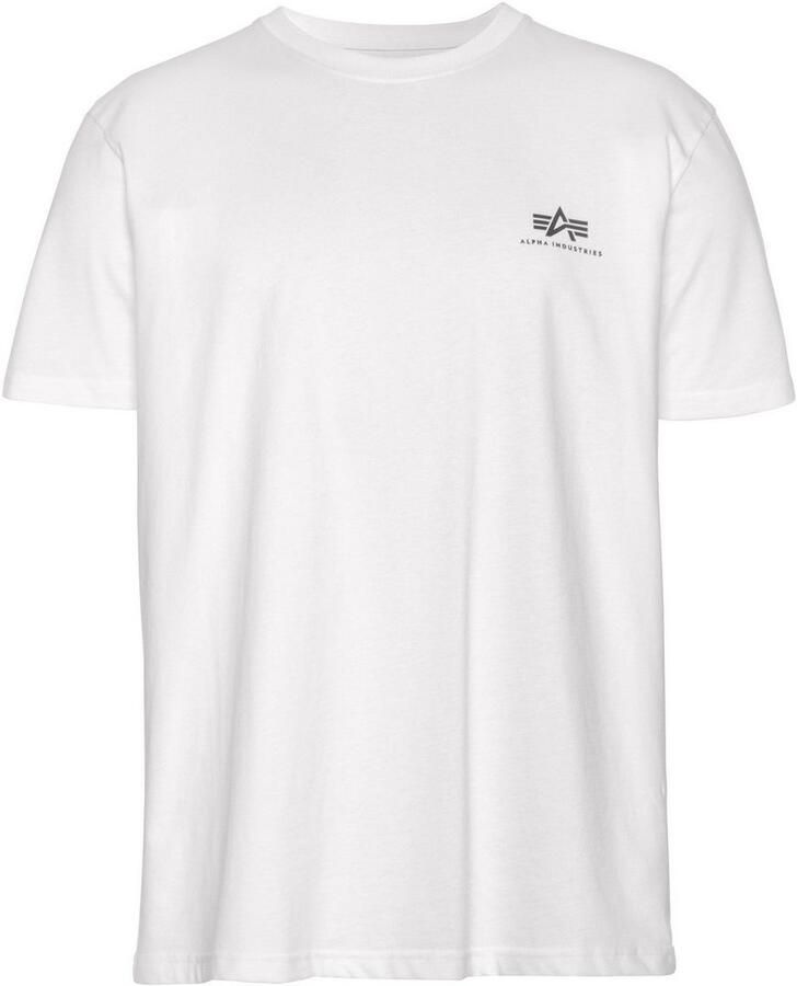 Alpha industries Basic Small Logo T-shirts Kleding white maat: L beschikbare maaten:S M L XL XXL XXXL