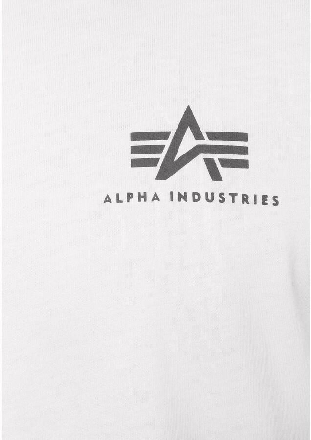 Alpha industries Basic Small Logo T-shirts Kleding white maat: L beschikbare maaten:S M L XL XXL XXXL - Foto 3