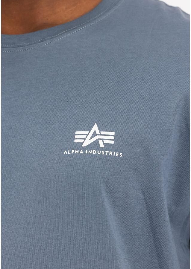 Alpha Industries Shirt met ronde hals BASIC T SMALL LOGO