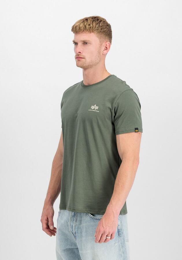Alpha industries T-shirt met logoprint model 'BASIC T SMALL LOGO' - Foto 4