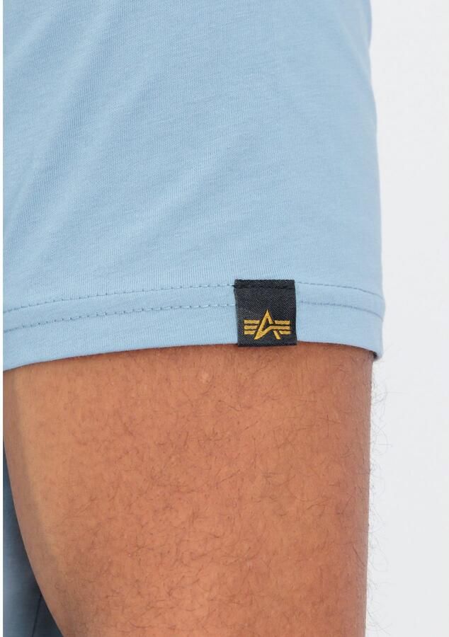 Alpha industries T-shirt met logoprint model 'BASIC T SMALL LOGO' - Foto 3