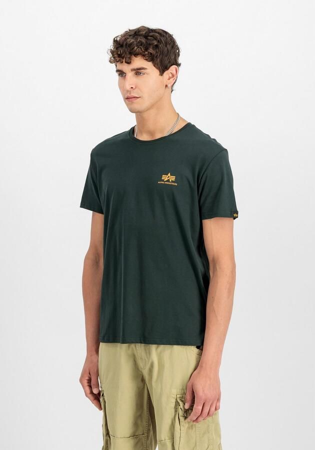 Alpha Industries T-shirt Men T-Shirts Basic T Small Logo - Foto 4