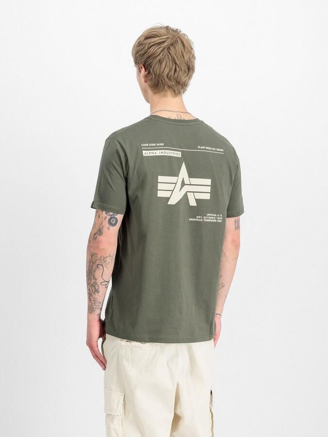 Alpha Industries Shirt met ronde hals Label T BP