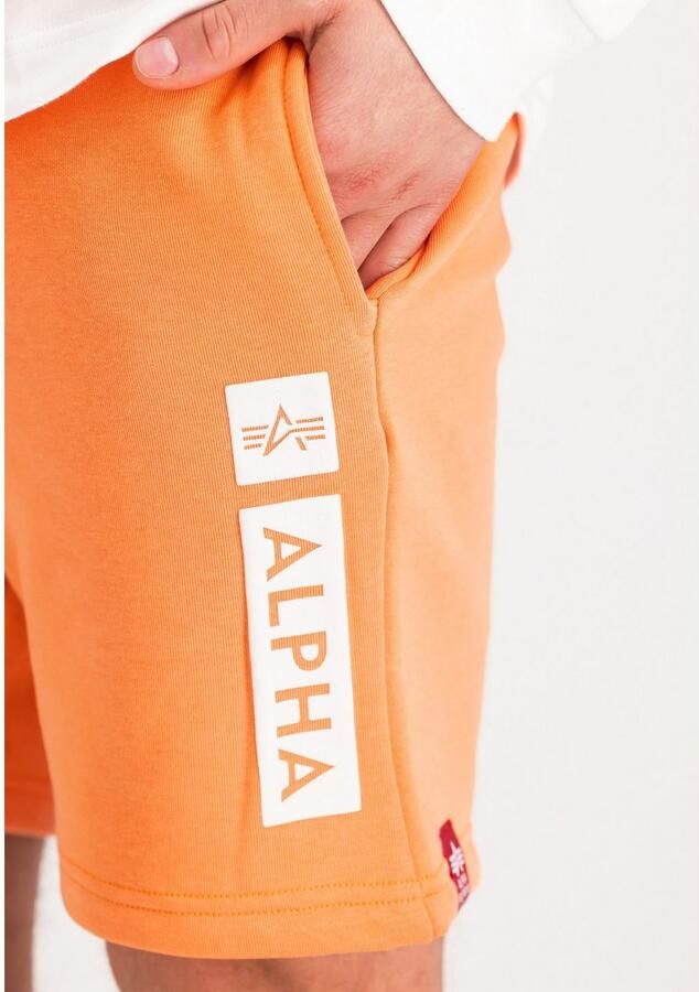 Alpha industries Sweatshorts met elastische band en tunnelkoord