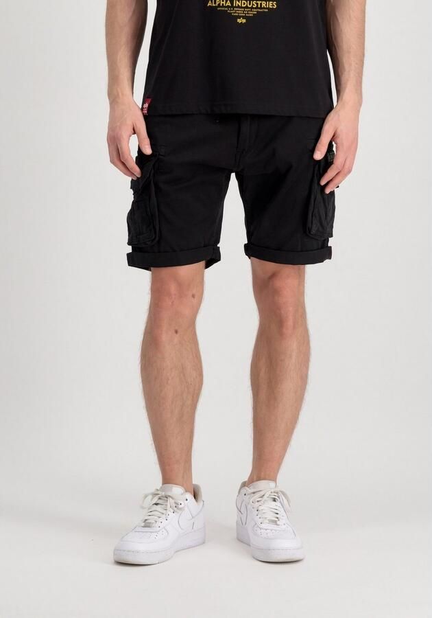 Alpha industries Regular fit korte cargobroek met labelstitching model 'CREW SHORT' - Foto 2