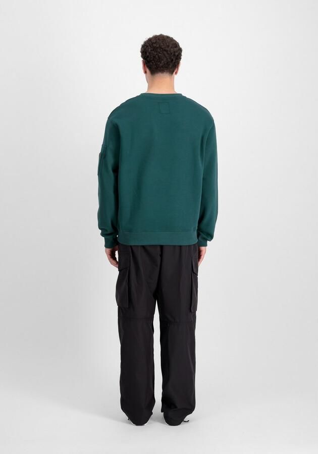 Alpha industries Sweatshirt met labelprint en ritszak - Foto 2