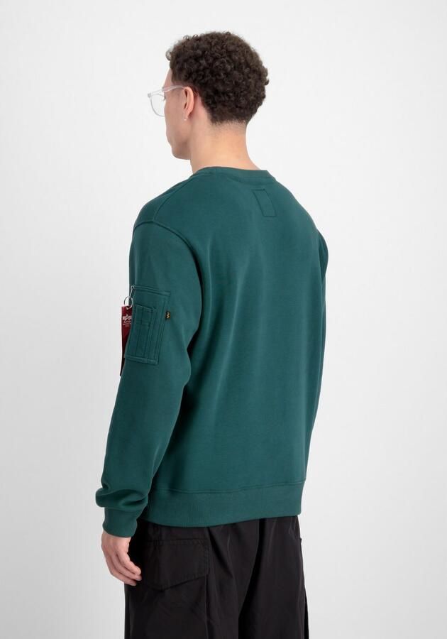 Alpha industries Sweatshirt met labelprint en ritszak - Foto 5