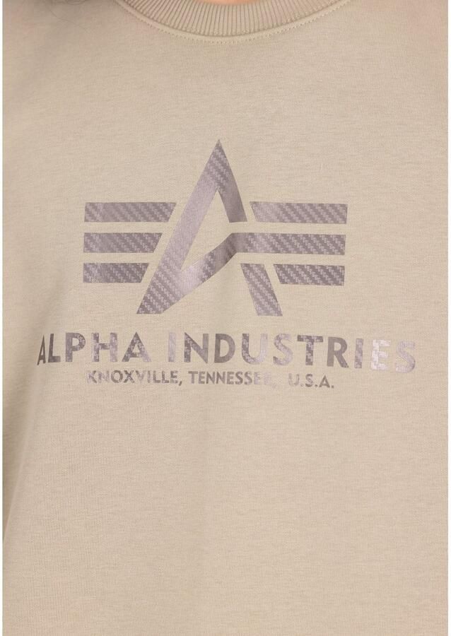 Alpha industries Sweatshirt met labelprint model 'CARBON'