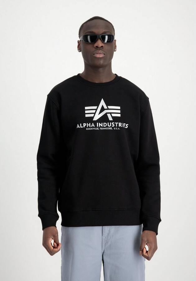 Alpha Industries Sweater Basic Sweatshirt Carbon - Foto 5