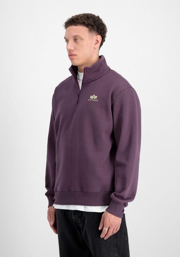 Alpha Industries Sweater Half Zip Sweatshirt SL - Foto 4
