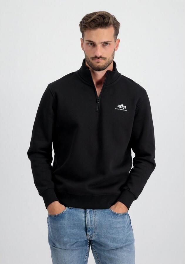 Alpha Industries Sweater Half Zip Sweatshirt SL - Foto 6
