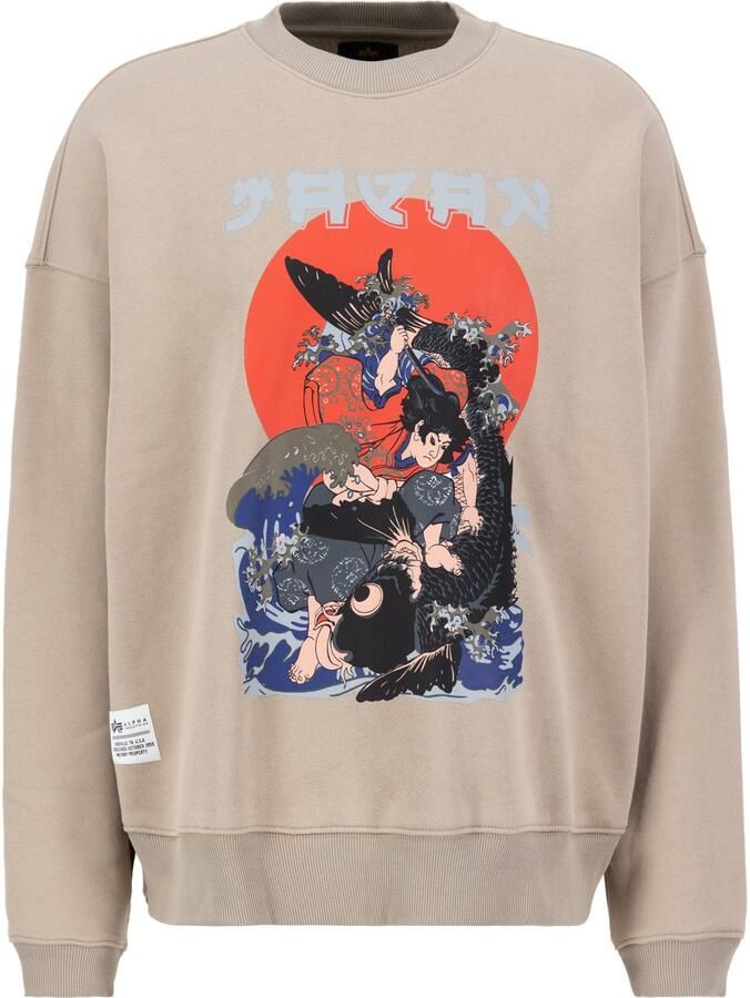 Alpha industries Vintage Japan Warrior Crewneck Sweatshirt Beige Heren - Foto 7
