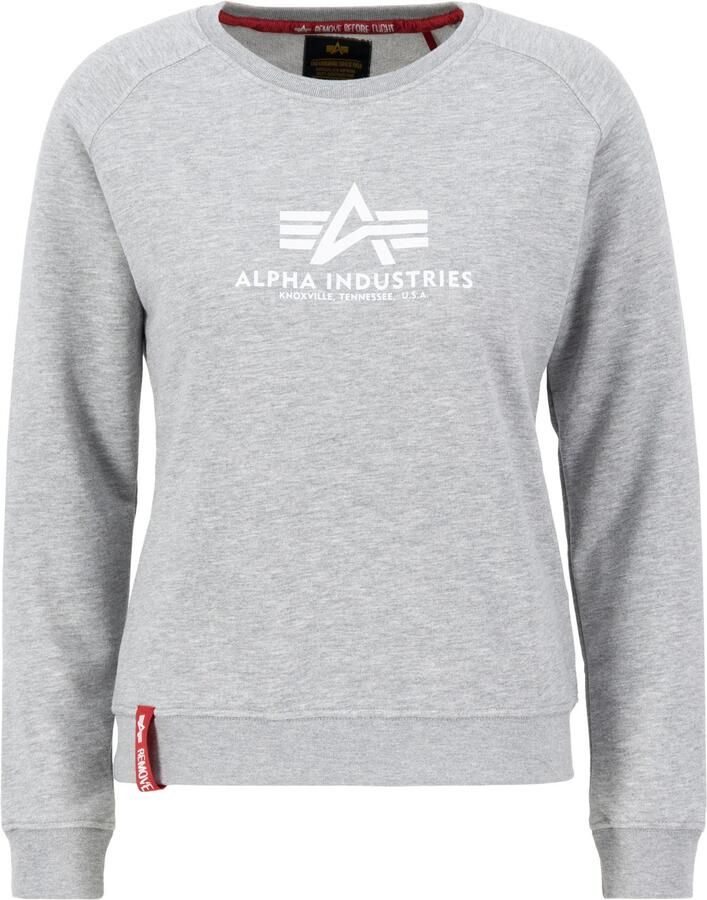 Alpha industries Bluza Nieuwe Basic Sweater 196031 Grijs Dames - Foto 6