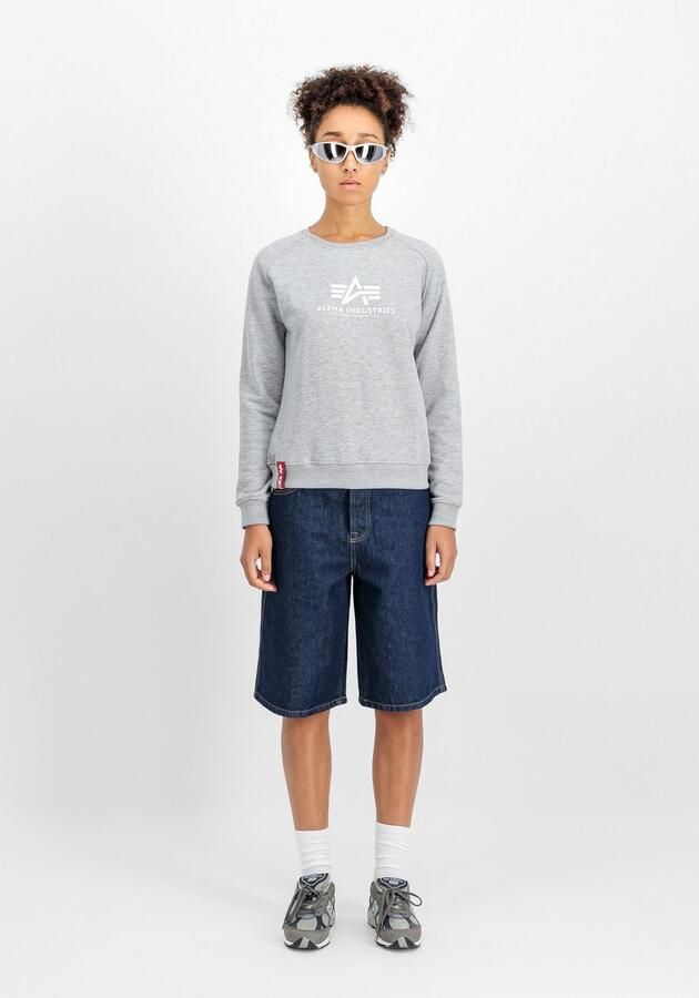 Alpha industries Bluza Nieuwe Basic Sweater 196031 Grijs Dames - Foto 2