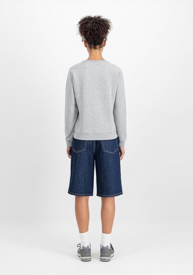 Alpha industries Bluza Nieuwe Basic Sweater 196031 Grijs Dames - Foto 3