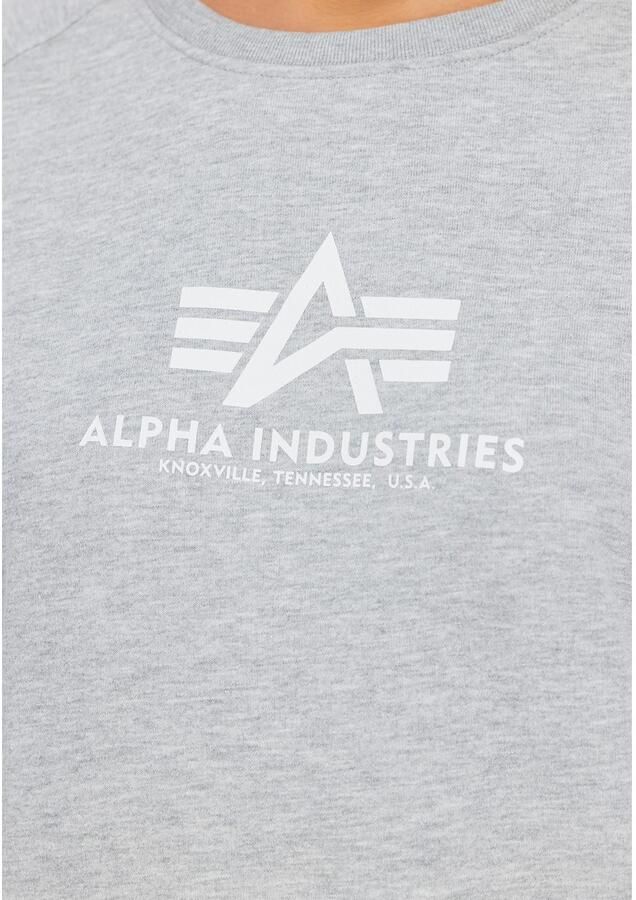Alpha industries Bluza Nieuwe Basic Sweater 196031 Grijs Dames