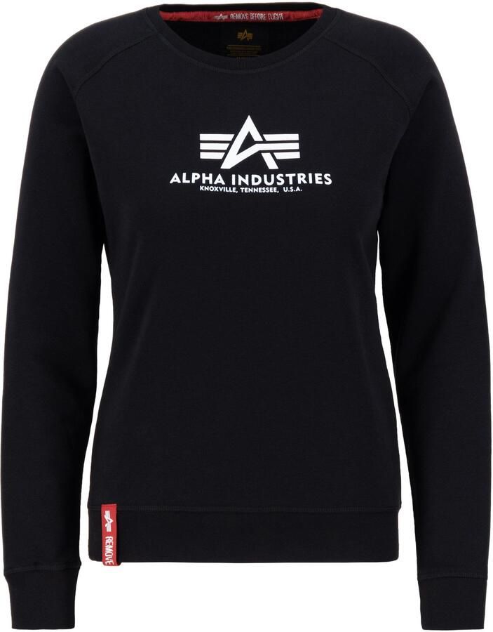 Alpha industries Bluzaieuwe Basic Sweater 196031 Zwart Dames - Foto 5