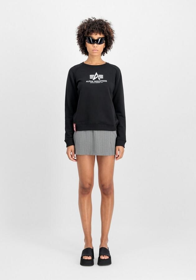 Alpha industries Bluzaieuwe Basic Sweater 196031 Zwart Dames - Foto 2