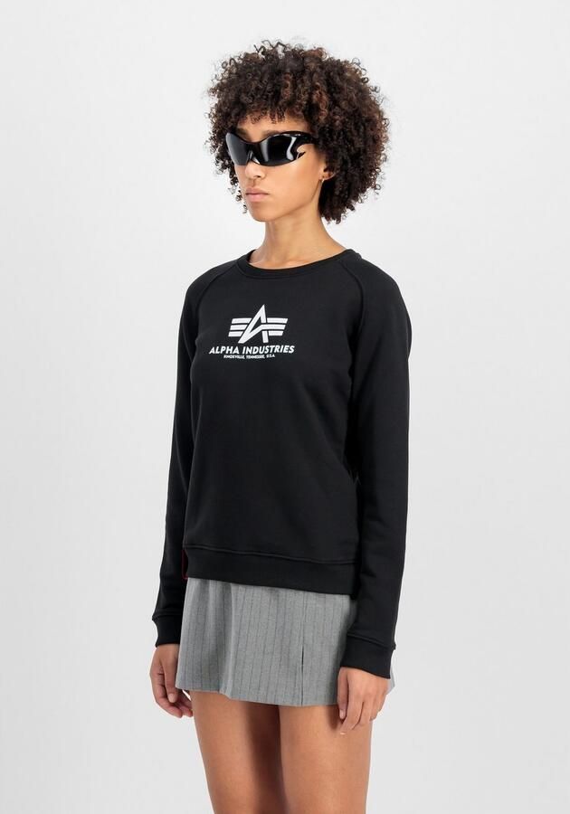 Alpha industries Bluzaieuwe Basic Sweater 196031 Zwart Dames - Foto 3
