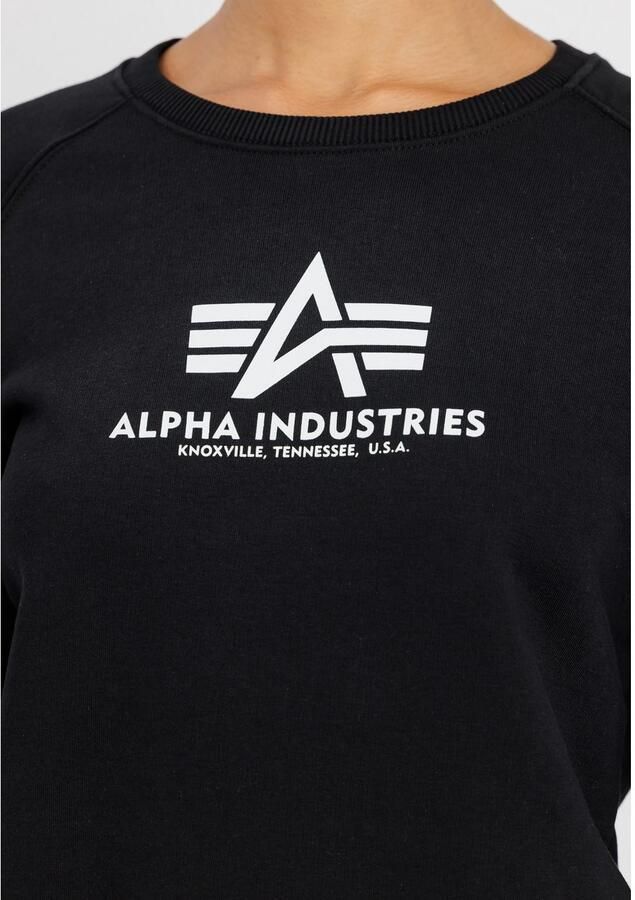 Alpha industries Bluzaieuwe Basic Sweater 196031 Zwart Dames