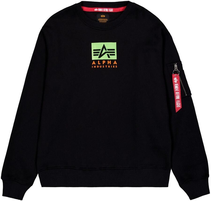 Alpha Industries Sweater Satin Logo Sweatshirt