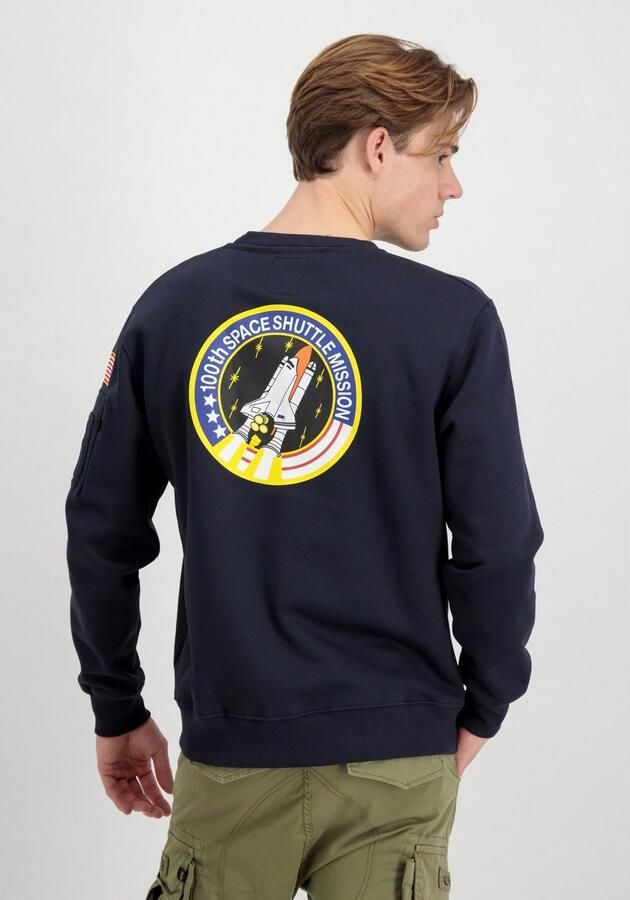 Alpha industries Blauwe Space Shuttle Crewneck Sweatshirt Blue Heren - Foto 10