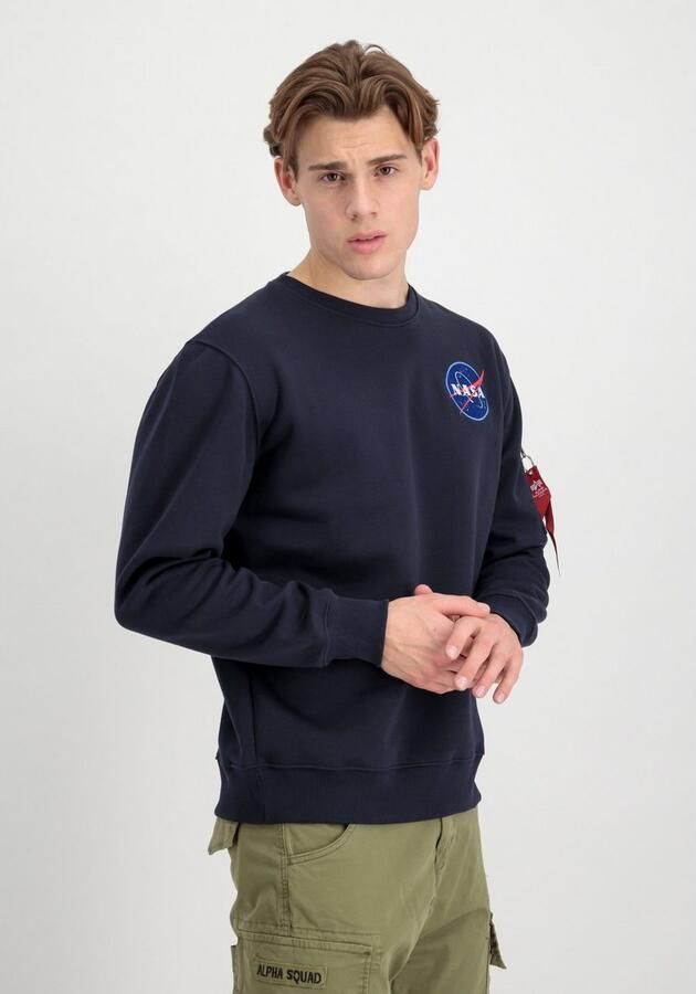 Alpha industries Blauwe Space Shuttle Crewneck Sweatshirt Blue Heren - Foto 8
