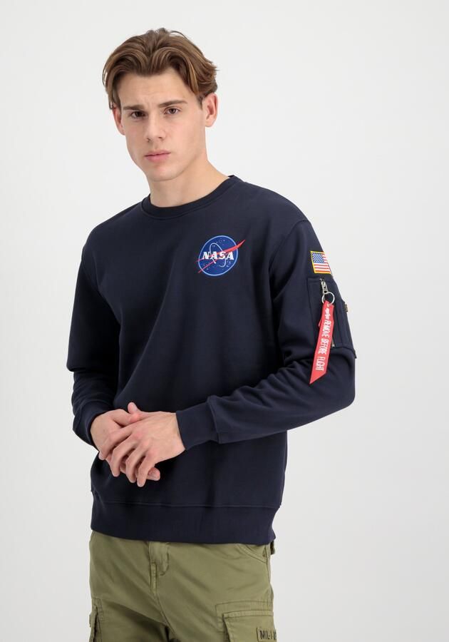 Alpha industries Blauwe Space Shuttle Crewneck Sweatshirt Blue Heren - Foto 9