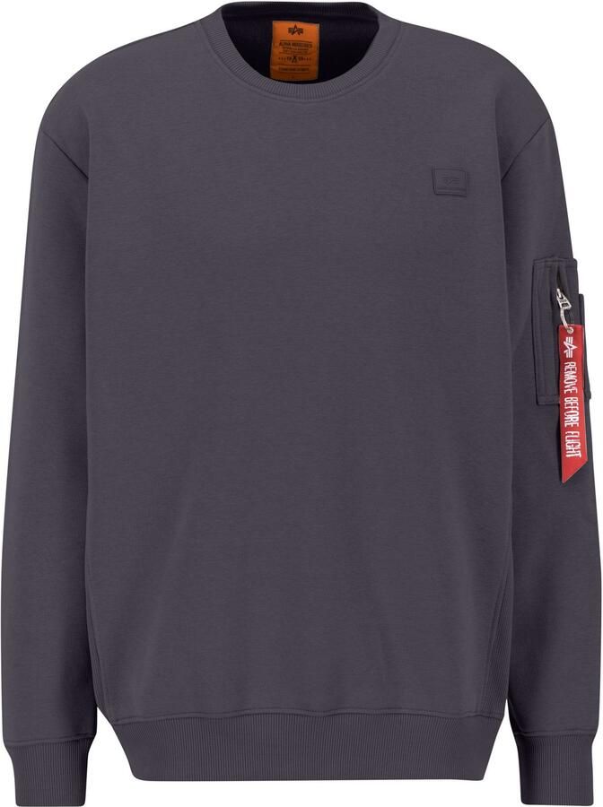 Alpha industries Sweatshirt met ronde hals en labelpatch - Foto 4