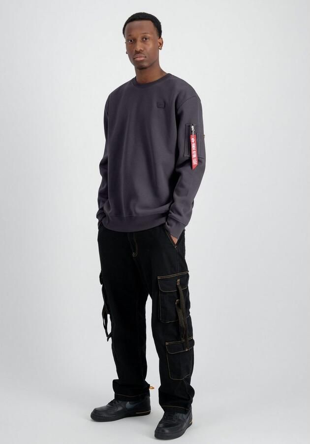 Alpha industries Sweatshirt met ronde hals en labelpatch - Foto 3