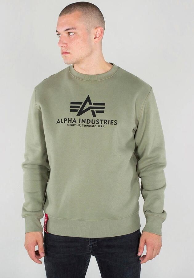 Alpha industries 'BASIC SWEATER' met logoprint - Foto 4