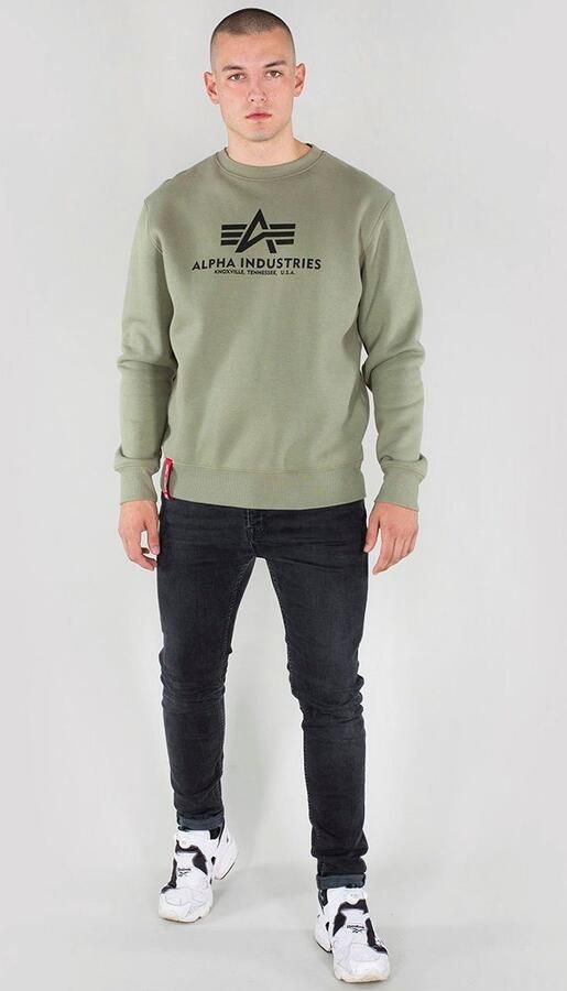 Alpha industries 'BASIC SWEATER' met logoprint - Foto 3