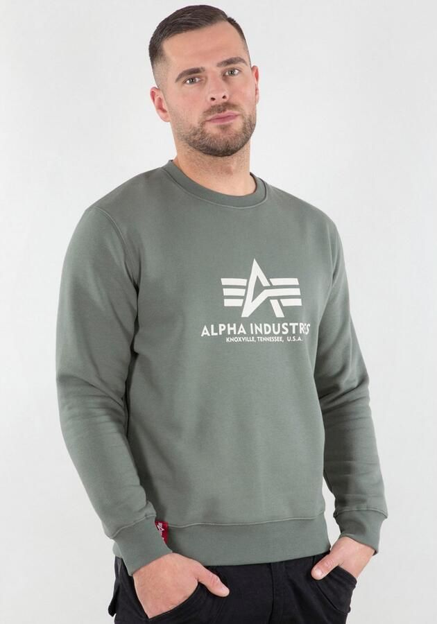 Alpha industries Sweatshirt met logoprint model 'BASIC SWEATER' - Foto 5