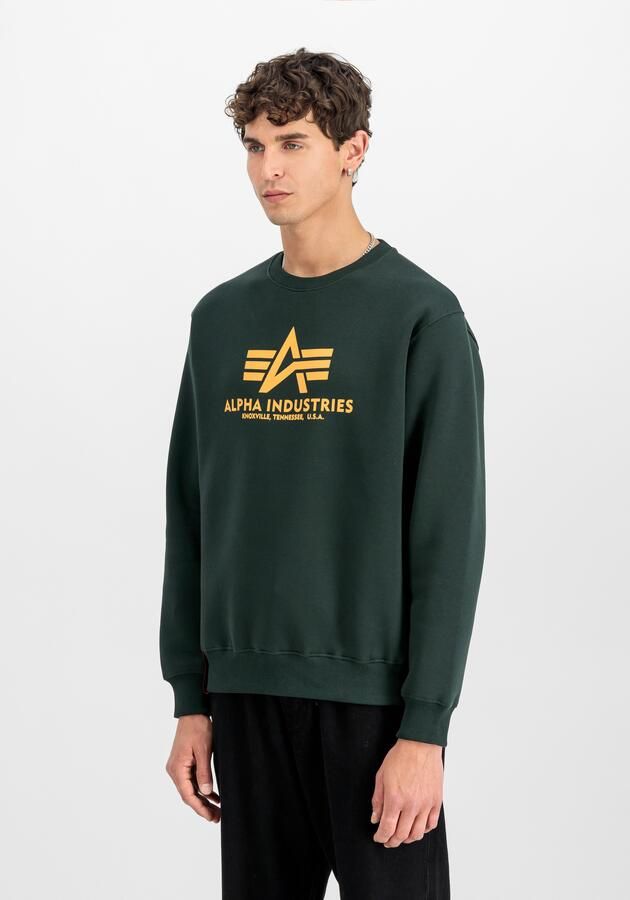 Alpha industries Sweatshirt met logoprint model 'BASIC SWEATER' - Foto 4