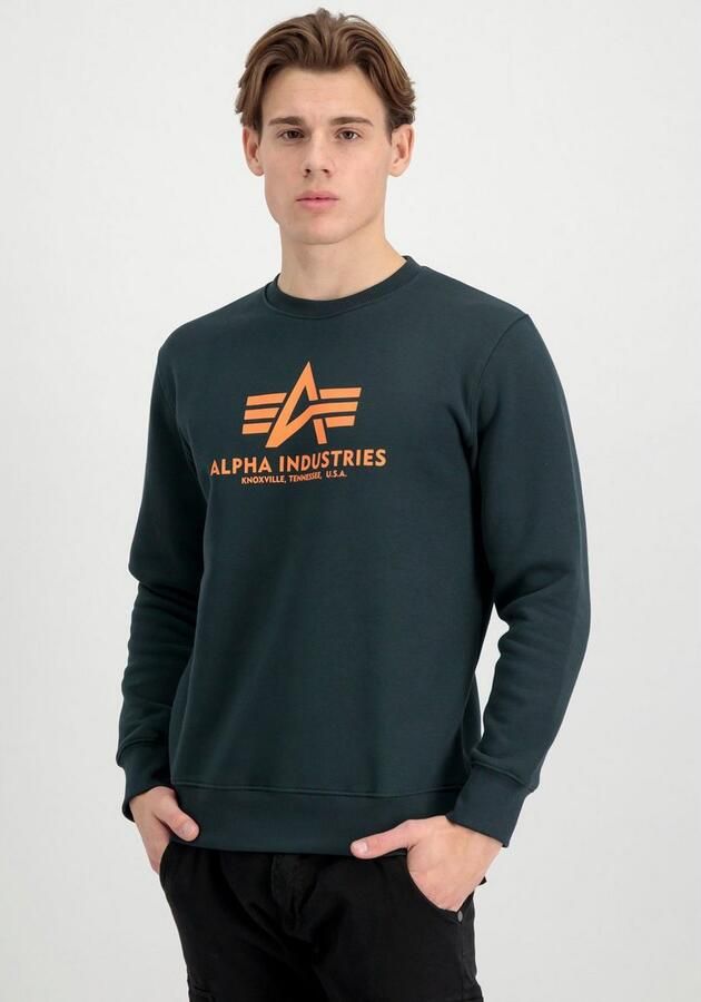 Alpha industries Sweatshirt met logoprint model 'BASIC SWEATER' - Foto 5